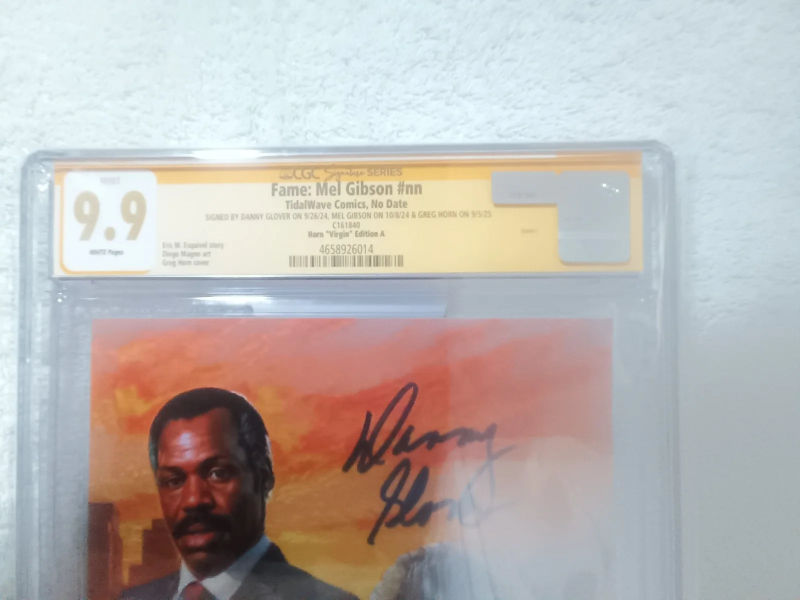 Mel Gibson, Danny Glover, Greg Horn — Fame: Mel Gibson CGC SS 9.9 Auto Mel Gibson Danny Glover Greg Horn Signed, image 3