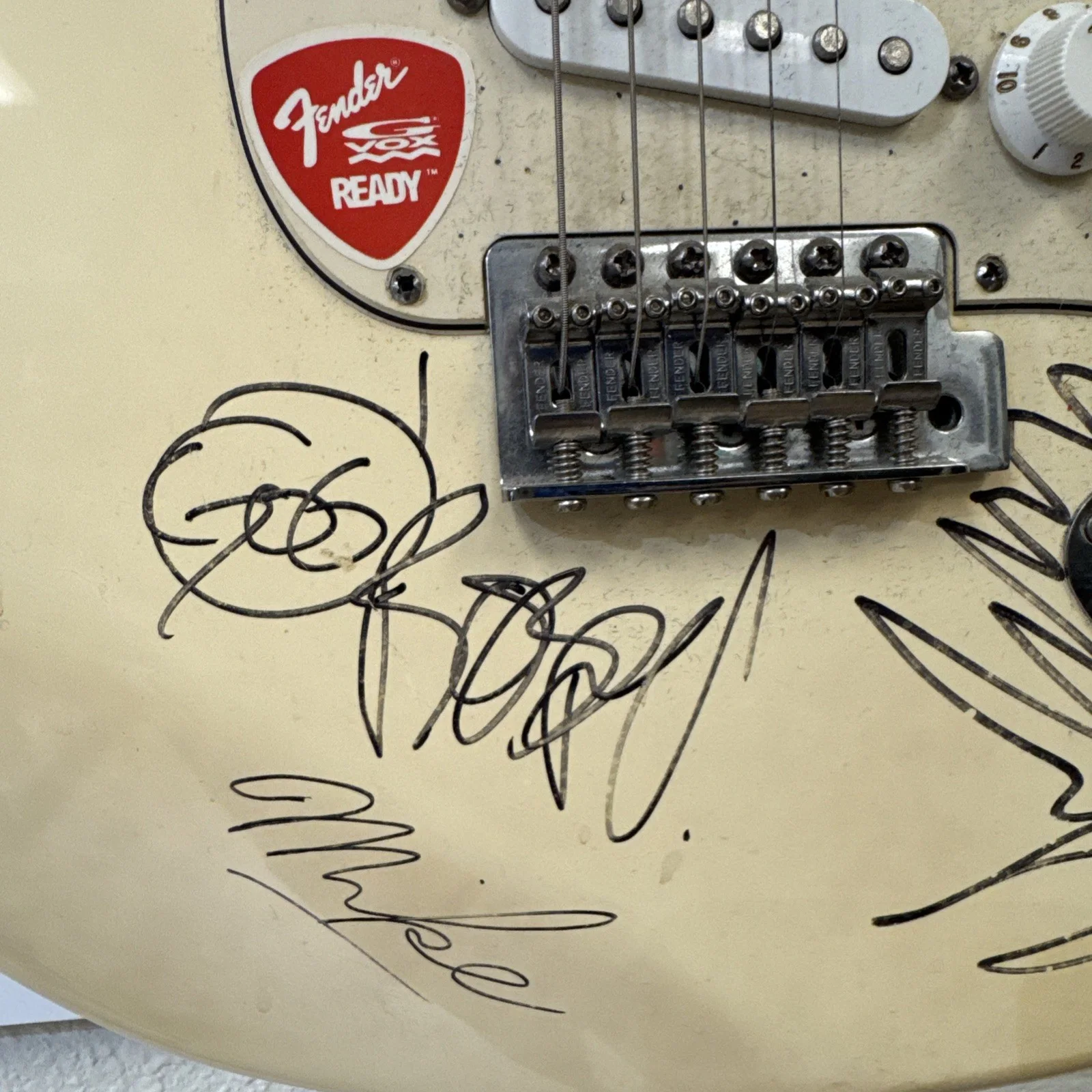 Goo Goo Dolls Fender Stratocaster Signed Guitar JSA Sticker Read Description, изображение 2