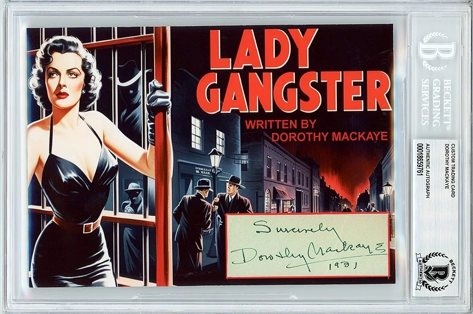 Dorothy MacKaye — 1942 -LADY GANGSTER- DOROTHY MACKAYE BECKETT Signed/Autograph 5x7 Movie Card