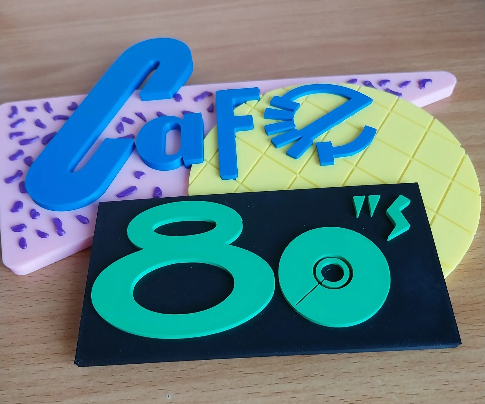 Back To The Future Cafe 80's Multicoloured 3d Printed Replica Sign 2015 Retro, image 2