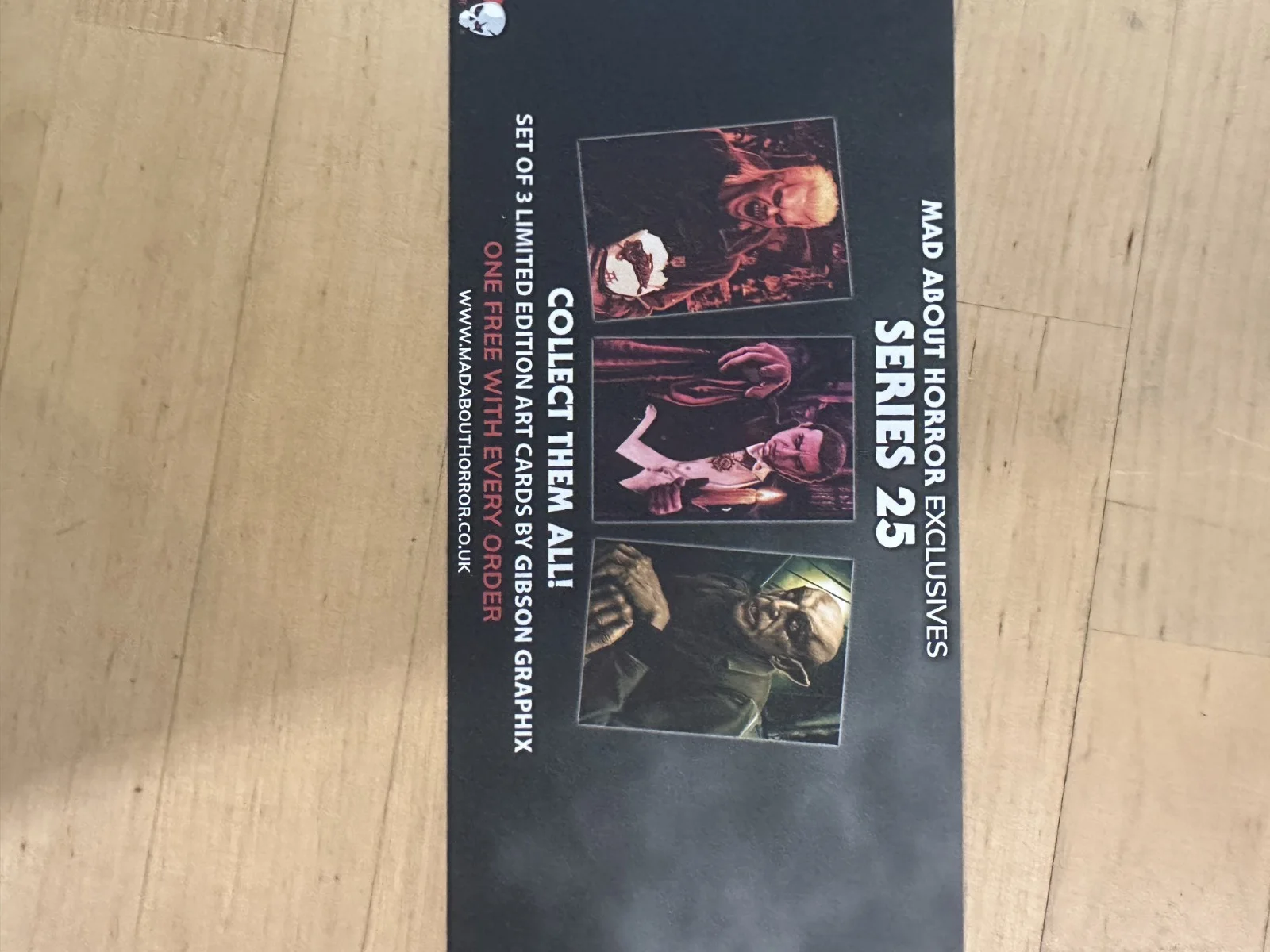 DRACULA BELA LUGOSI POSTCARD MAD ABOUT HORROR SERIES 25 UK PROMO PROMOTIONAL NEW, изображение 3