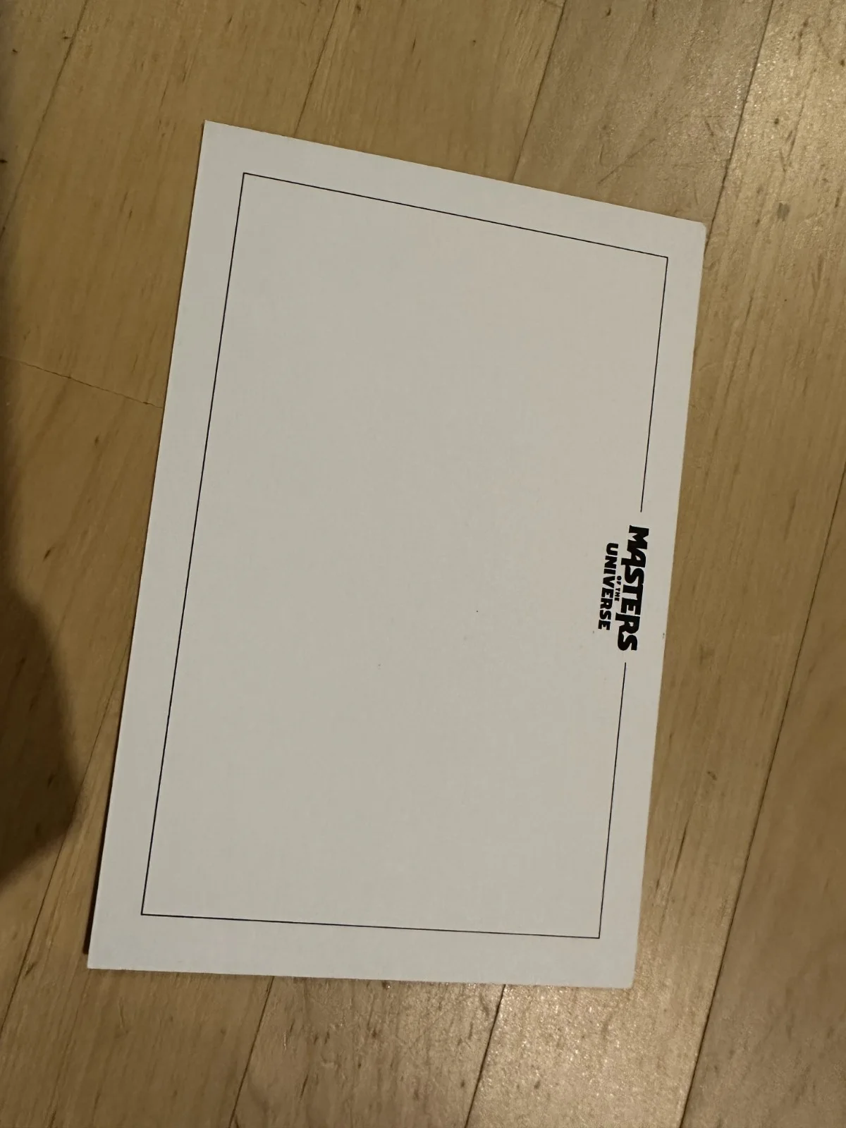 MASTERS OF THE UNIVERSE MOTU POSTCARD LOGO UK PROMO PROMOTIONAL NEW, изображение 2