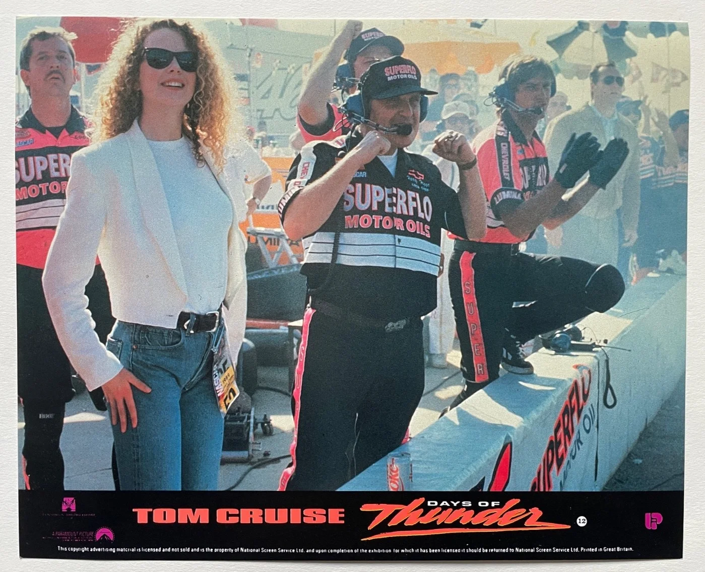 DAYS OF THUNDER (1990) Tom Cruise, Nicole Kidman UK Lobby Card FOH Stills x 8, изображение 3