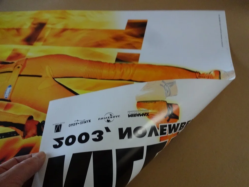 Kill Bill 2003 Double Sided Movie Poster Mint 40" x 27" Uma Thurman & Lucy Liu, image 2