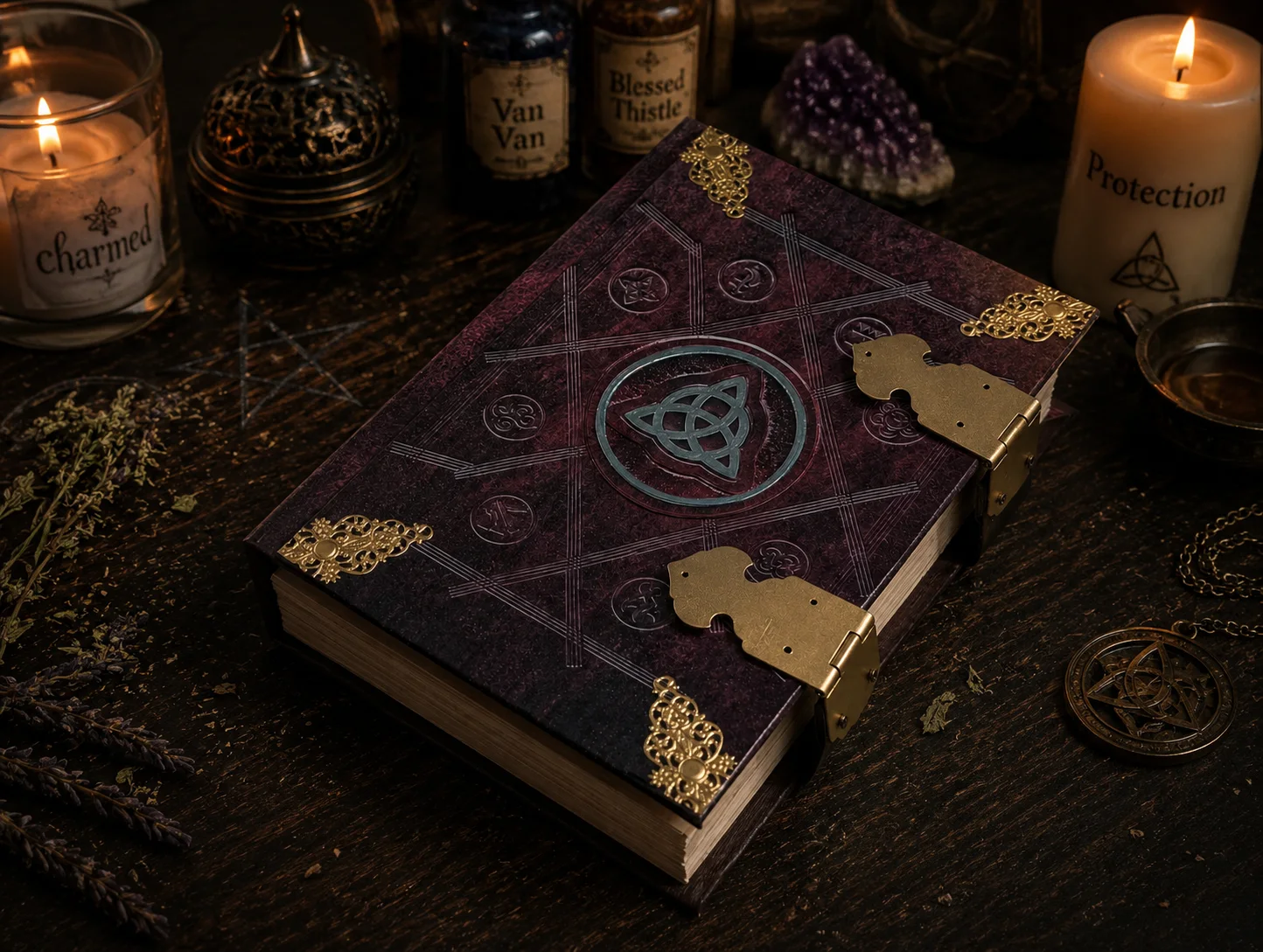 Charmed Reboot Book of Shadows Replica Handmade Grimoire with Original Pages A5, изображение 3