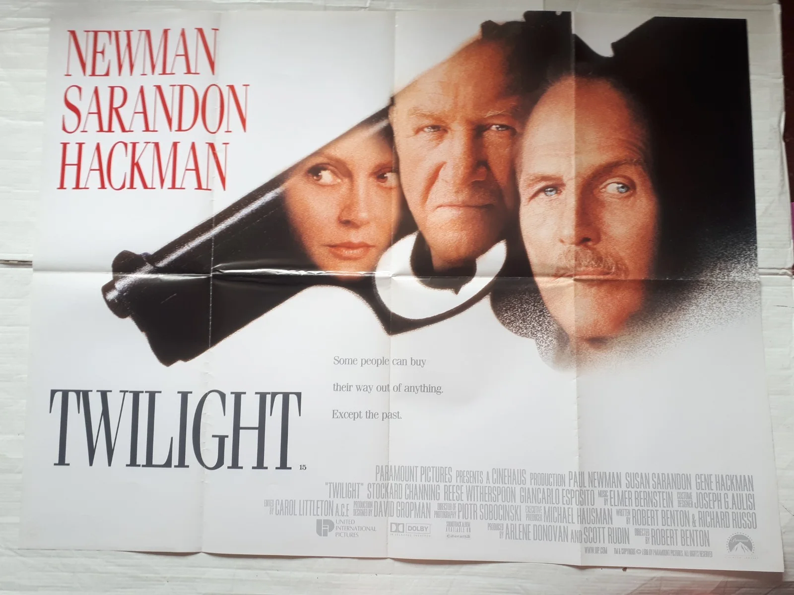 twilight 1998 ORIGINAL Poster Quad 30x40 1990s gene hackman paul newman, изображение 2