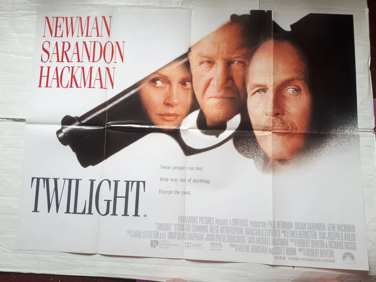 twilight 1998 ORIGINAL Poster Quad 30x40 1990s gene hackman paul newman, изображение 3