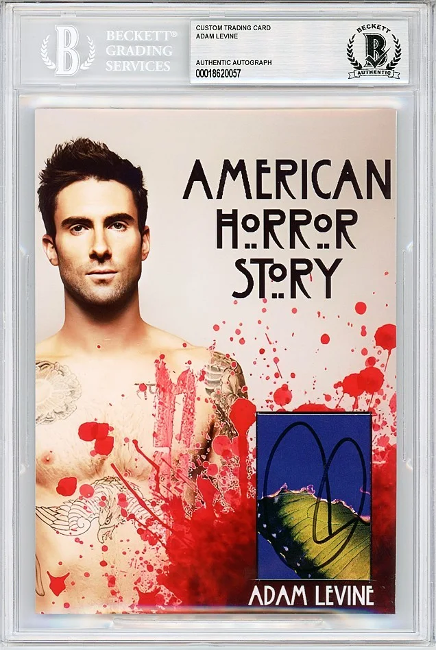 Adam Levine — AMERICAN HORROR STORY -ADAM LEVINE- BECKETT Signed/Autograph/Auto 5x7 TV Card