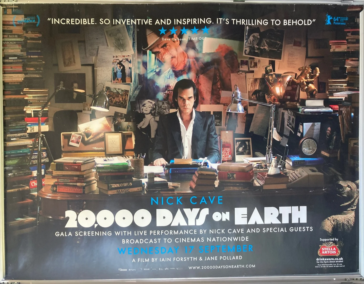 Cinema Poster: 20000 DAYS ON EARTH 2014 (Quad) Nick Cave Kylie Minogue, image 2