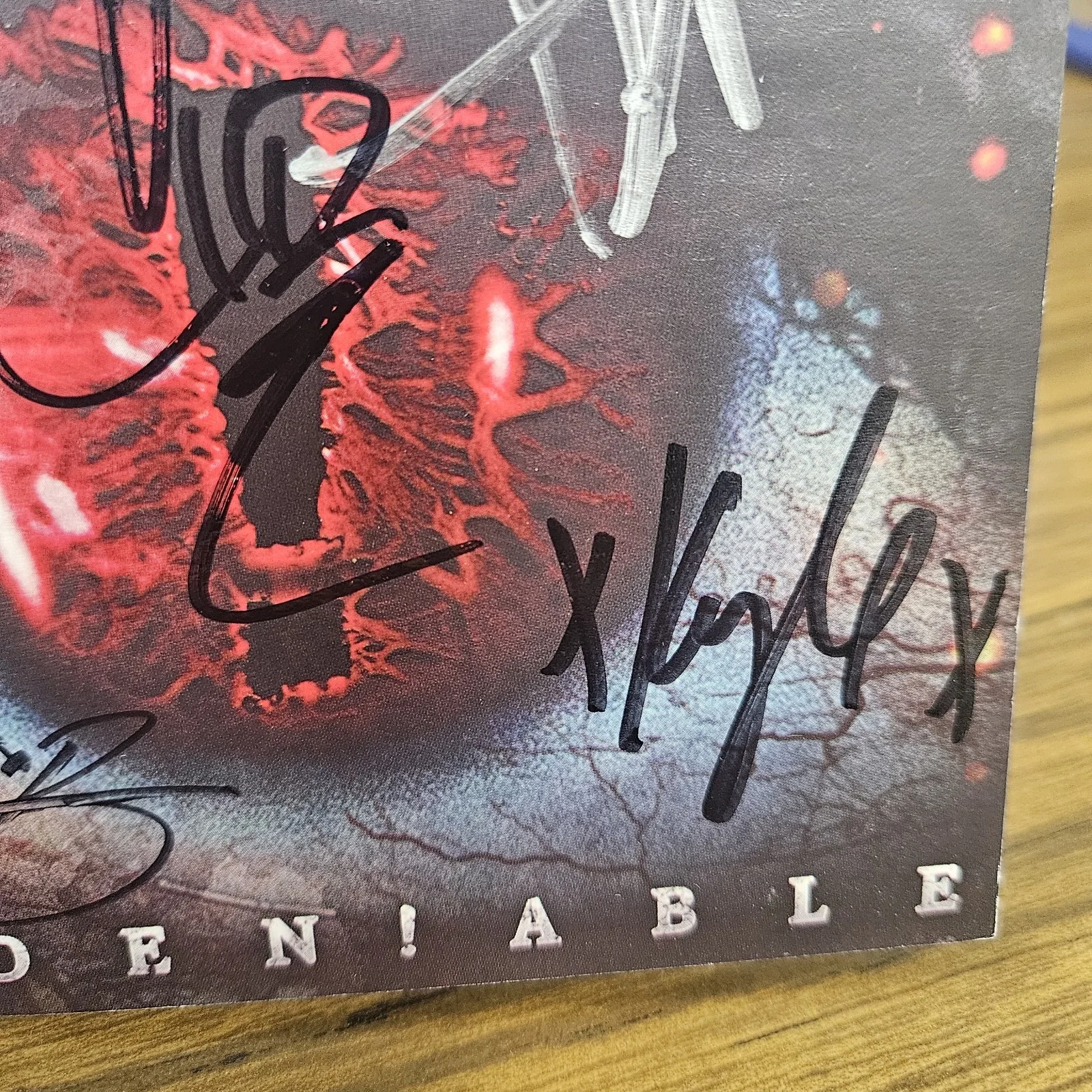 Hellyeah Rock Band Autographed CD Booklet Band Signed Paul Gray Maxwell Brady..., image 4