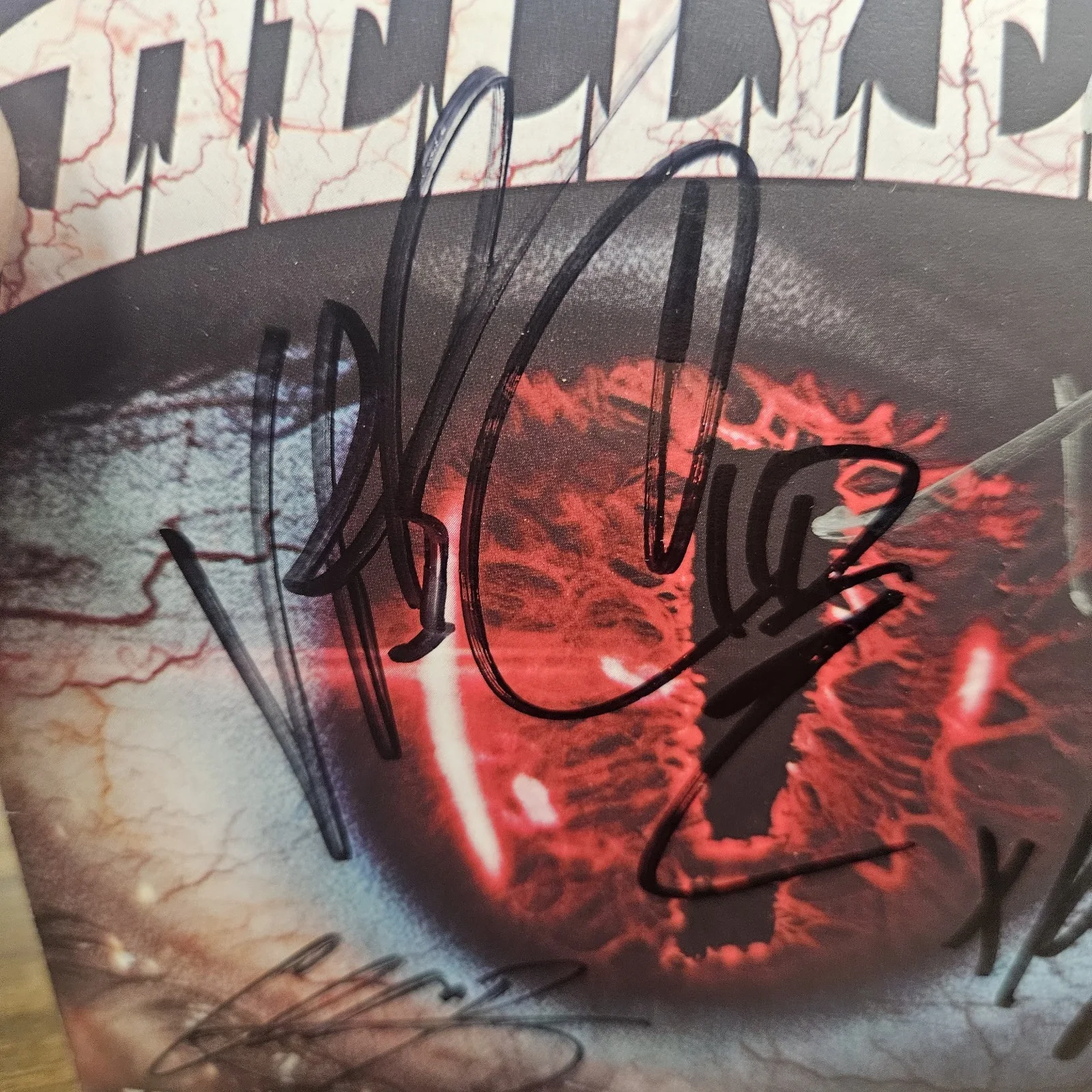 Hellyeah Rock Band Autographed CD Booklet Band Signed Paul Gray Maxwell Brady..., image 5