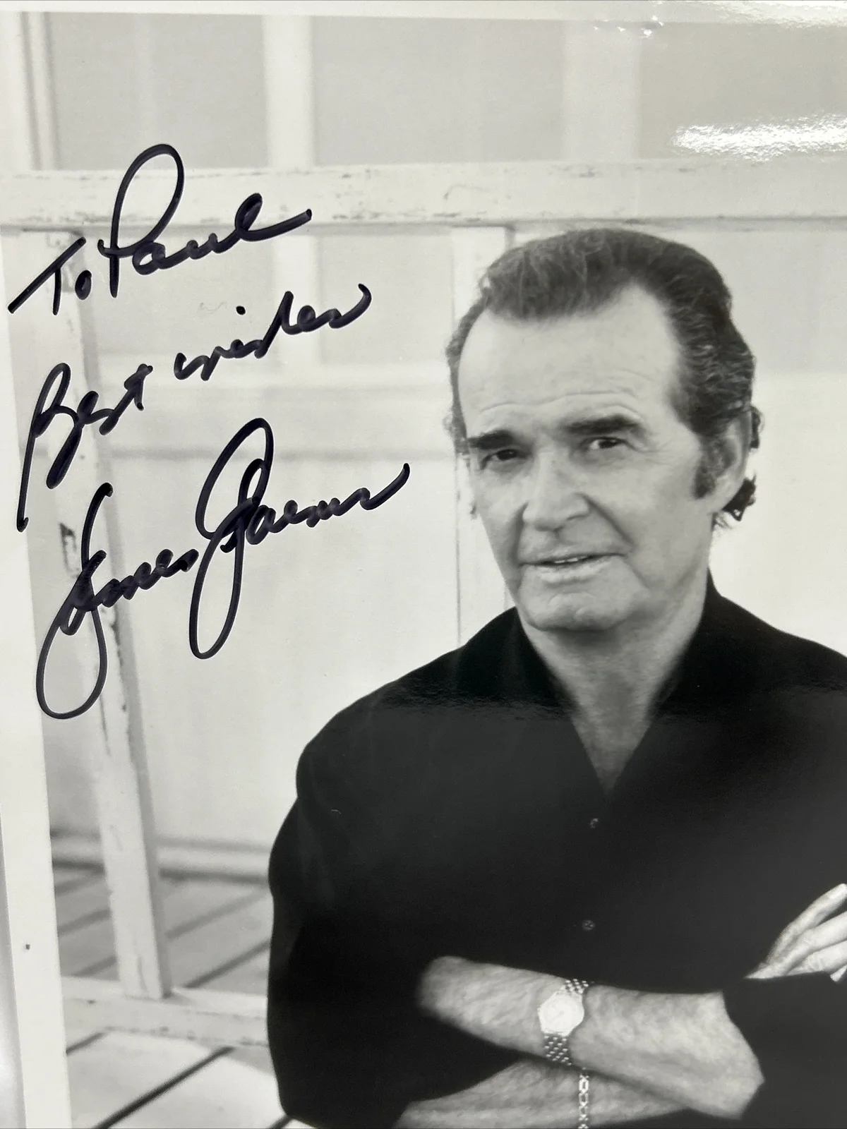 James Garner — James Garner American Actor Black White Photograph Signed Personalized, image 3