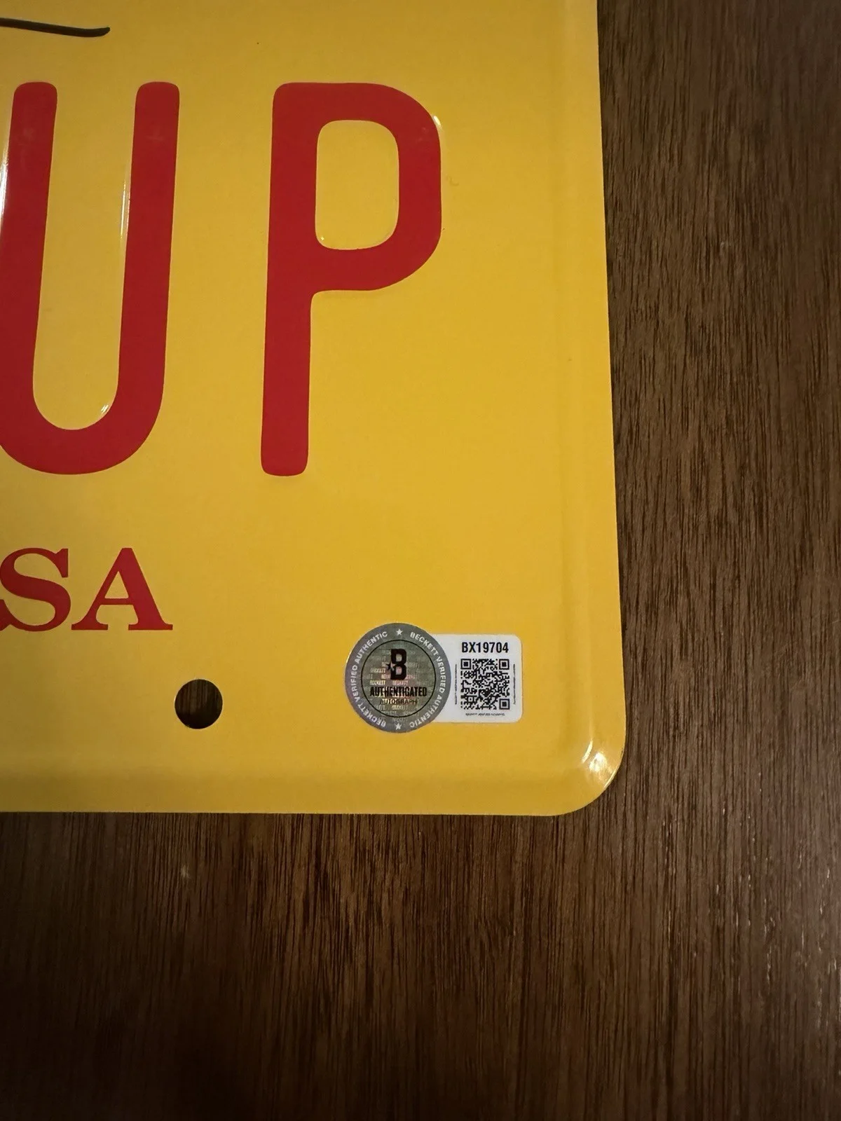 Rhea Seehorn ‘Better Call Saul’ Signed License Plate ‘Kim’ Beckett Certified, изображение 2