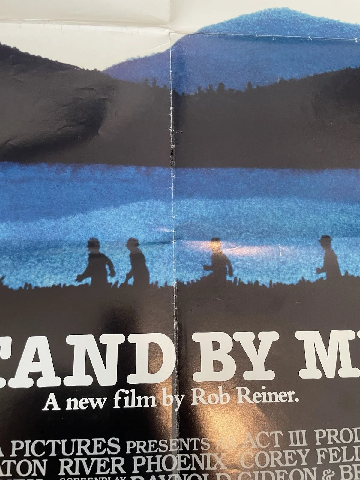 Stand By Me original 1986 Quad Poster River Phoenix Wil Wheaton Rob Reiner, изображение 2