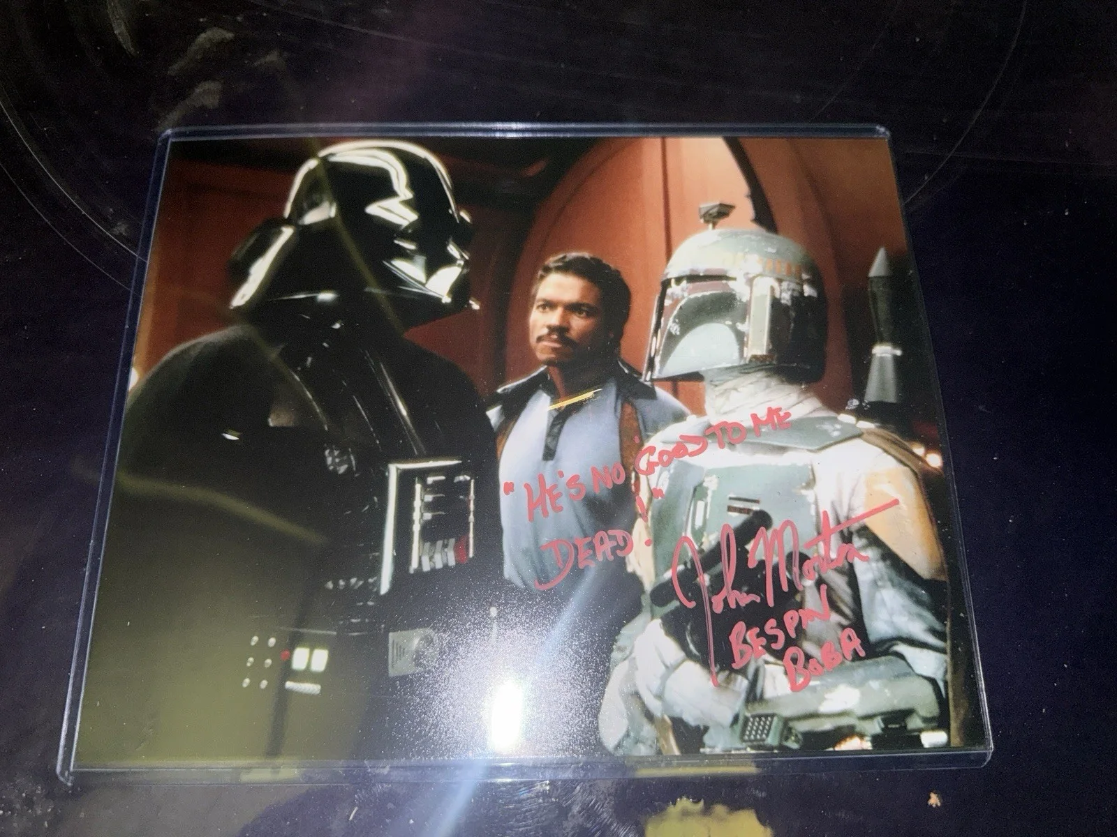 Dave Prowse Jeremy Bulloch — Starwars , Jeremy Bulloch signed 8x10