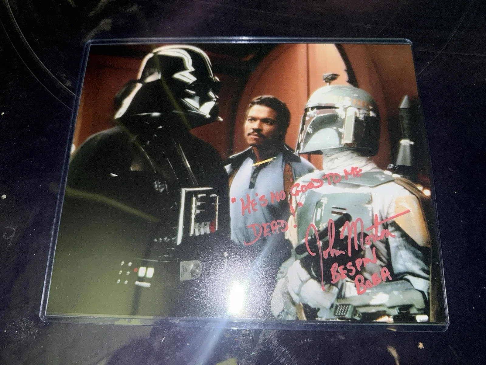 Dave Prowse Jeremy Bulloch — Starwars , Jeremy Bulloch signed 8x10, image 3