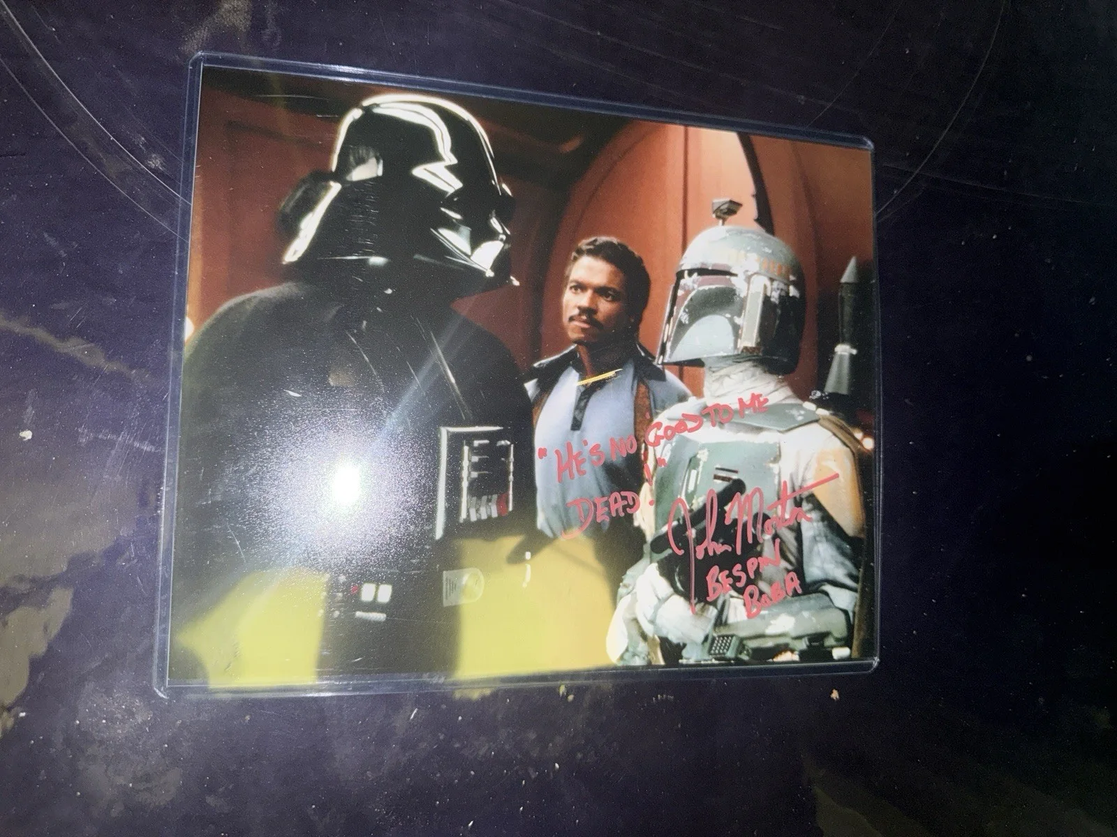 Dave Prowse Jeremy Bulloch — Starwars , Jeremy Bulloch signed 8x10, image 4