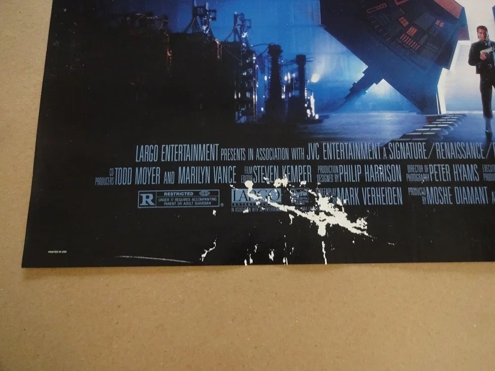 Timecop Original 1994 One Sheet Movie Poster 40"x27" Jean-Claude Van Damme, изображение 2
