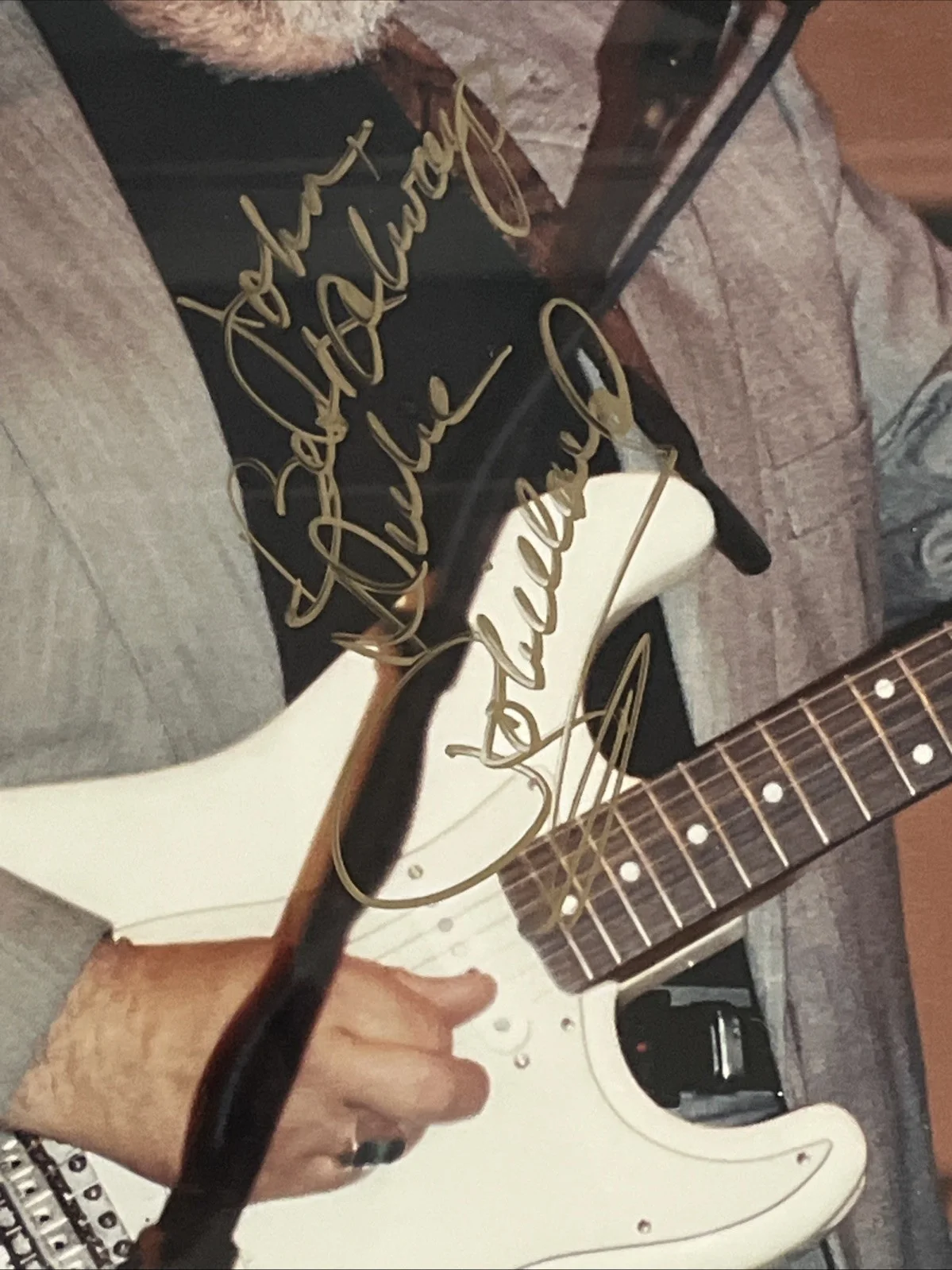 Duke Robillard Signed Autograph Color Photo Numbered Jazz Musician Framed, image 3