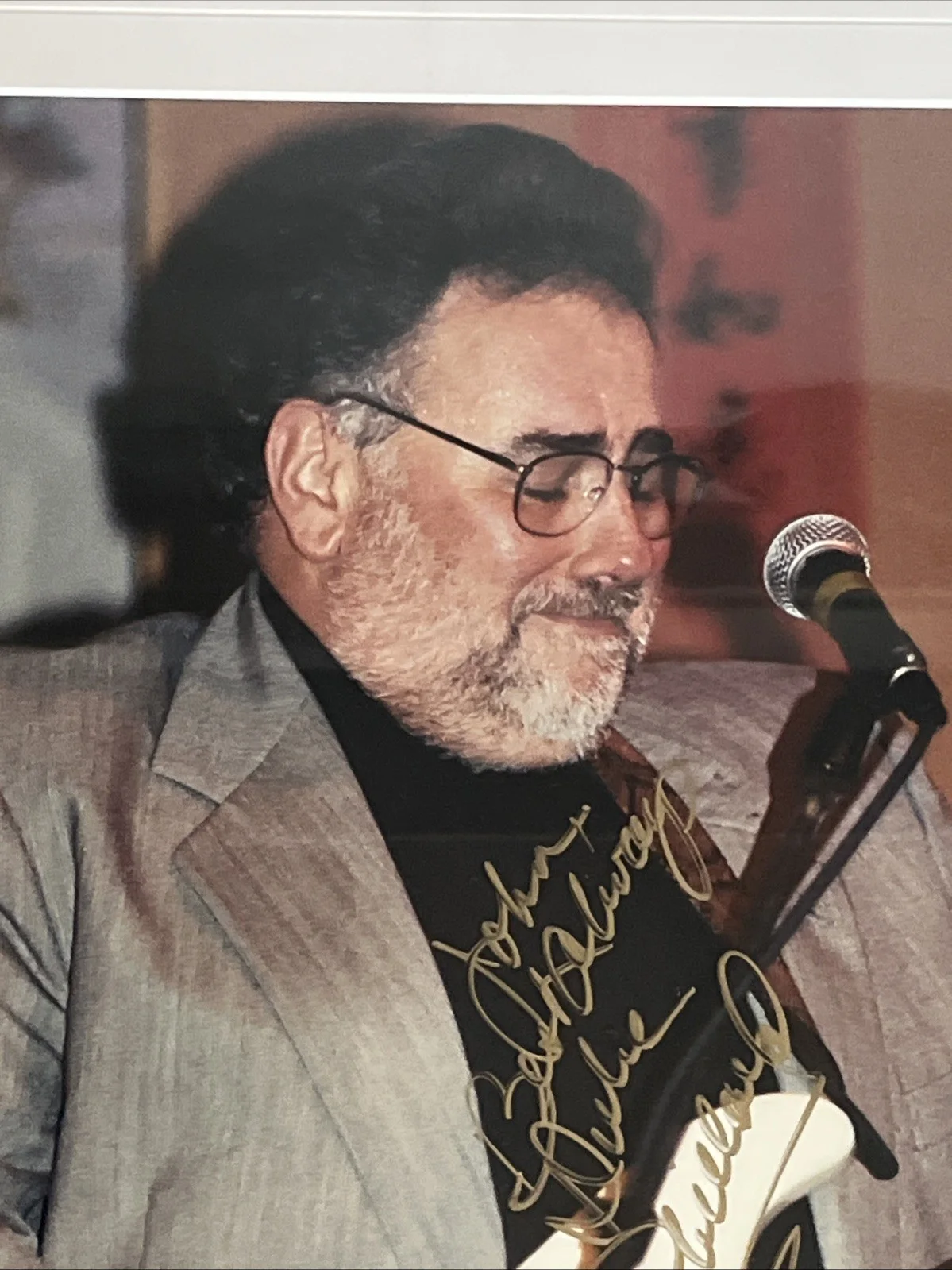 Duke Robillard Signed Autograph Color Photo Numbered Jazz Musician Framed, image 4