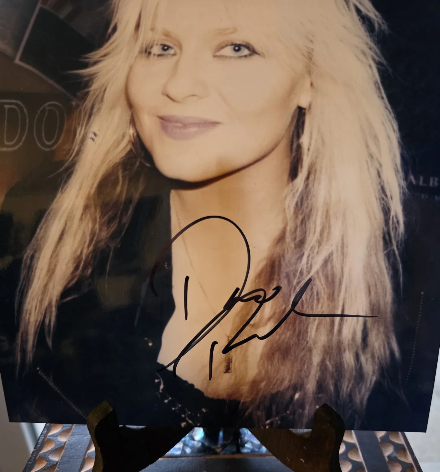 Signed Press Photo German heavy metal vocalist Doro Pesch, изображение 3