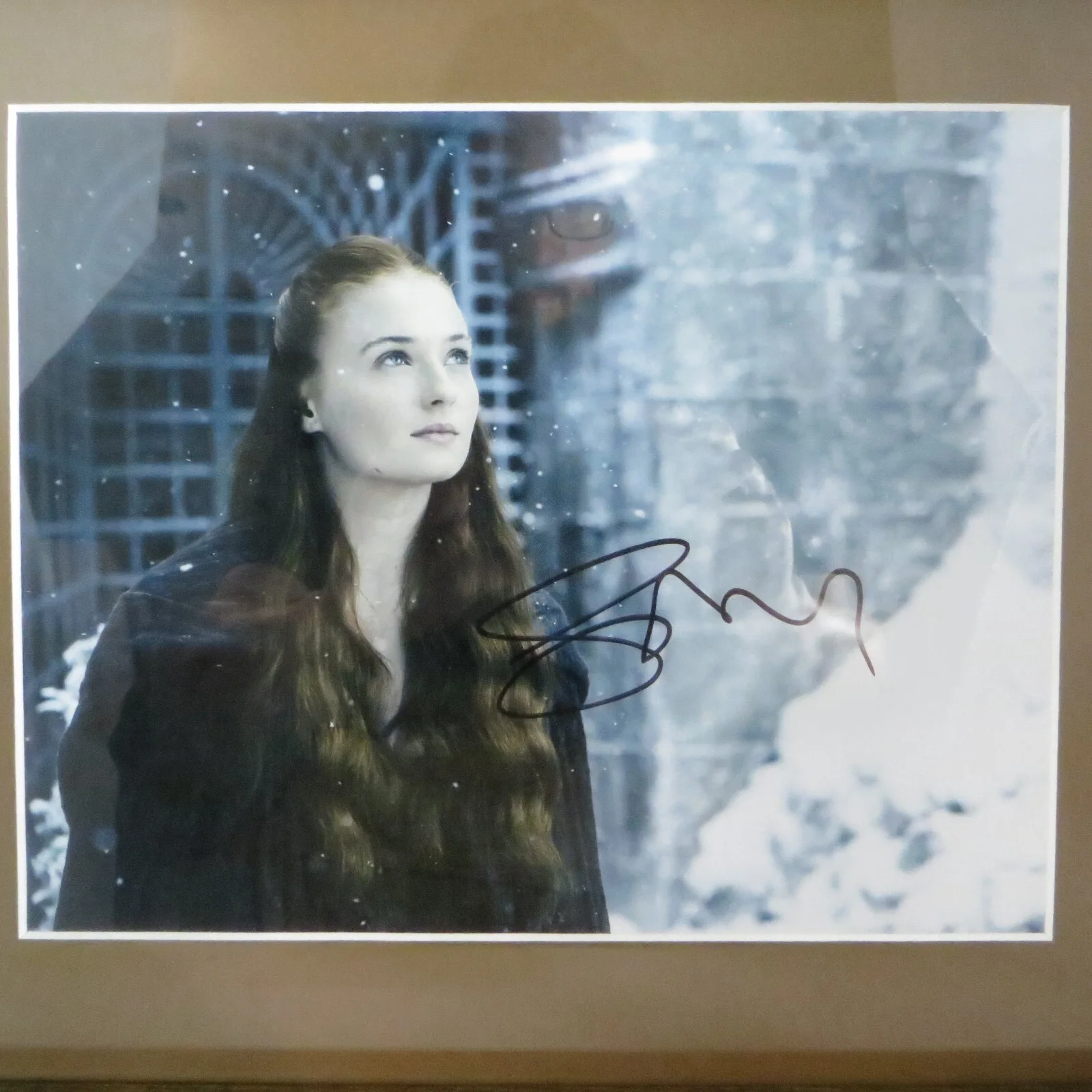 Sophie Turner — Sophie Turner Signed 8"x10" Photo Game of Thrones Authentic Autograph Framed, изображение 2