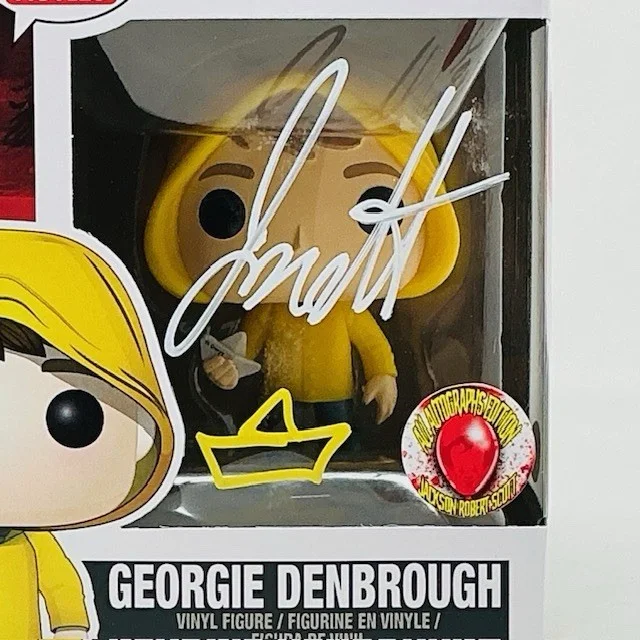 Jackson Robert Scott Autographed Georgie Denbrough IT Funko Pop JSA, image 2