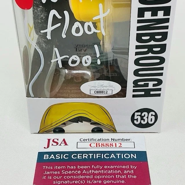 Jackson Robert Scott Autographed Georgie Denbrough IT Funko Pop JSA, image 4