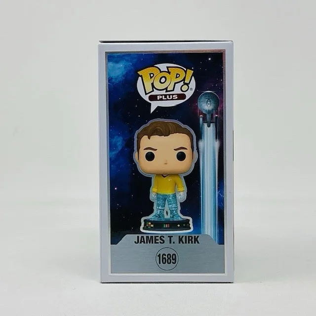 William Shatner Autographed James T. Kirk Star Trek Funko Pop Plus #1689 JSA, image 3