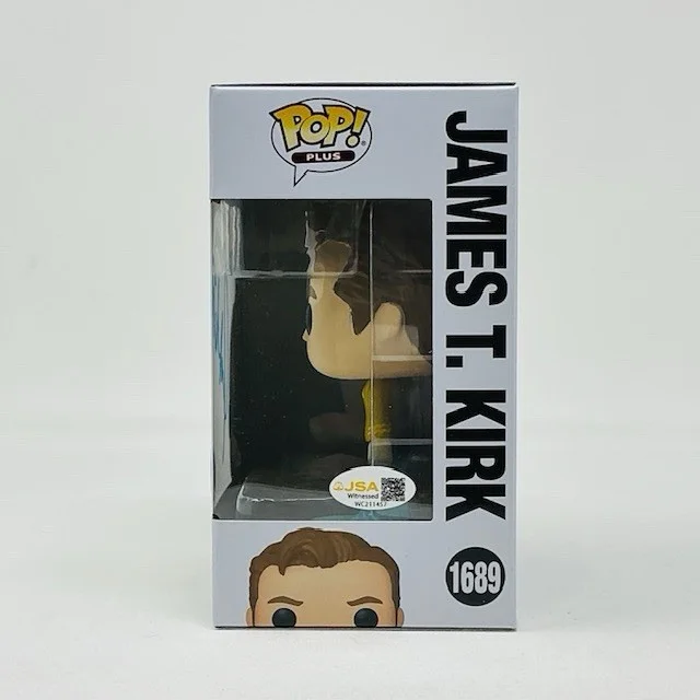William Shatner Autographed James T. Kirk Star Trek Funko Pop Plus #1689 JSA, image 5