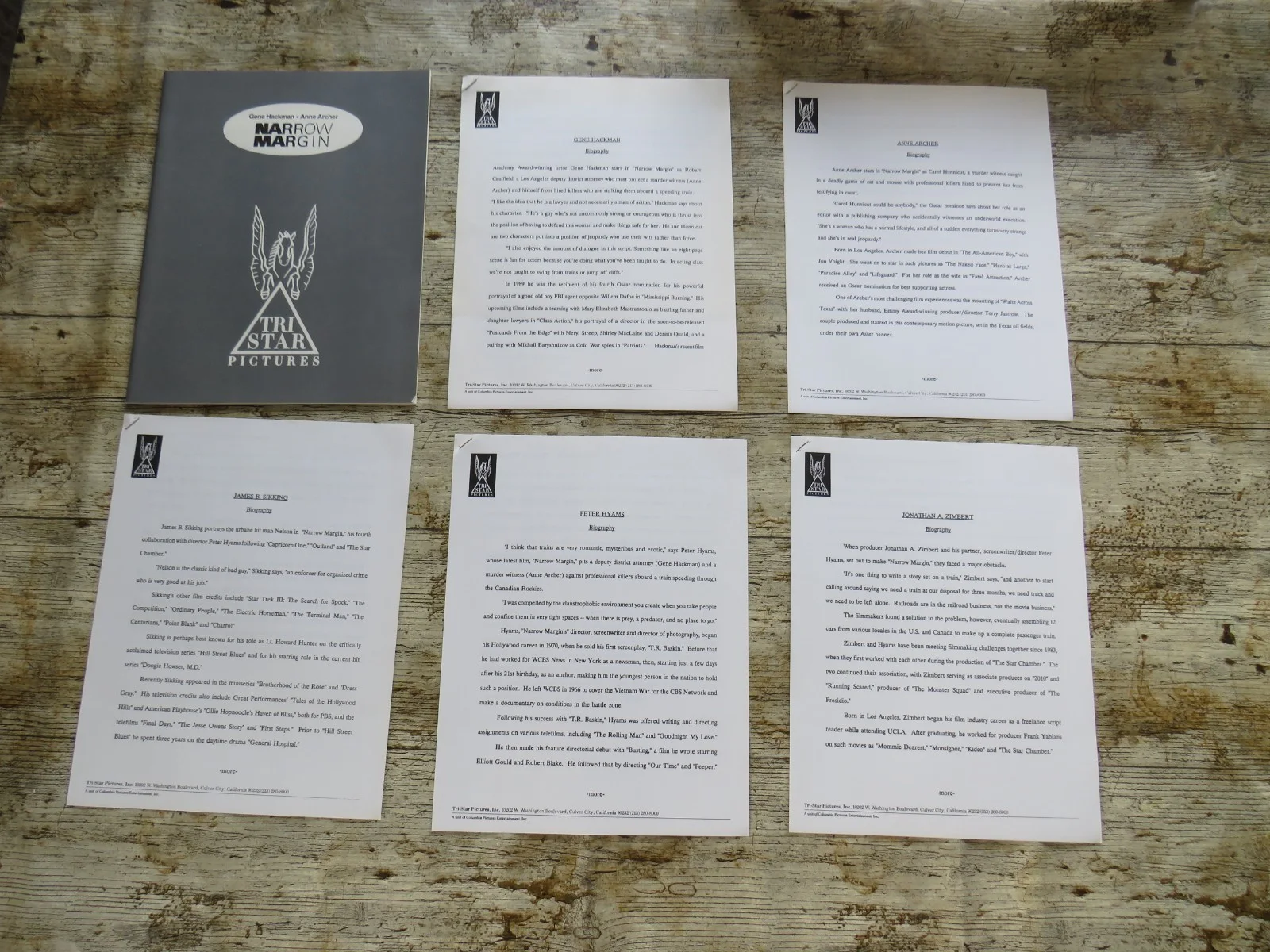NARROW MARGIN ORIGINAL 1990 CINEMA FILM MOVIE PRESS KIT Gene Hackman 11 PHOTOS, изображение 3