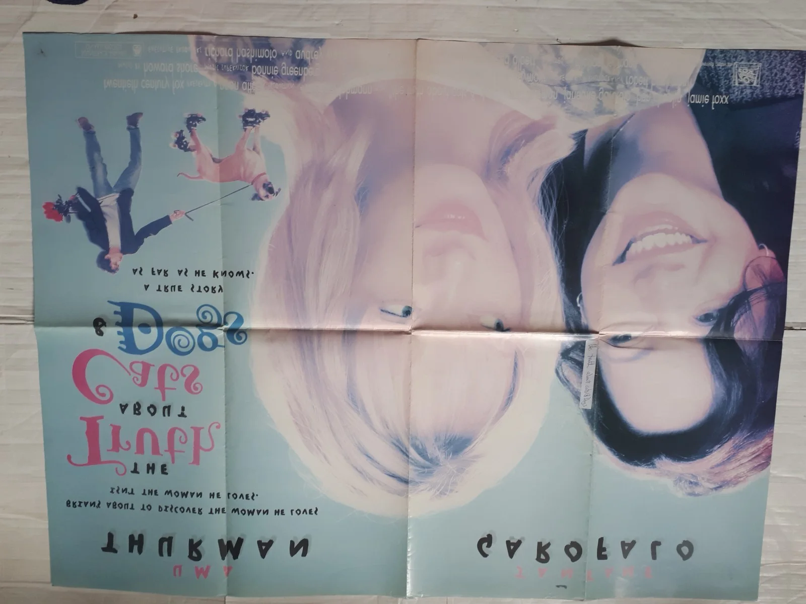 The Truth About Cats and Dogs 1996 ORIGINAL Poster Quad 30x40 1990s uma thurman, изображение 5