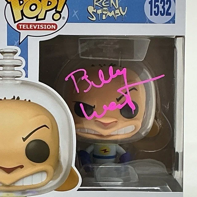 Billy West — Billy West Autographed Space Madness Ren Ren And Stimpy Funko Pop TV #1532 OCCM, image 2