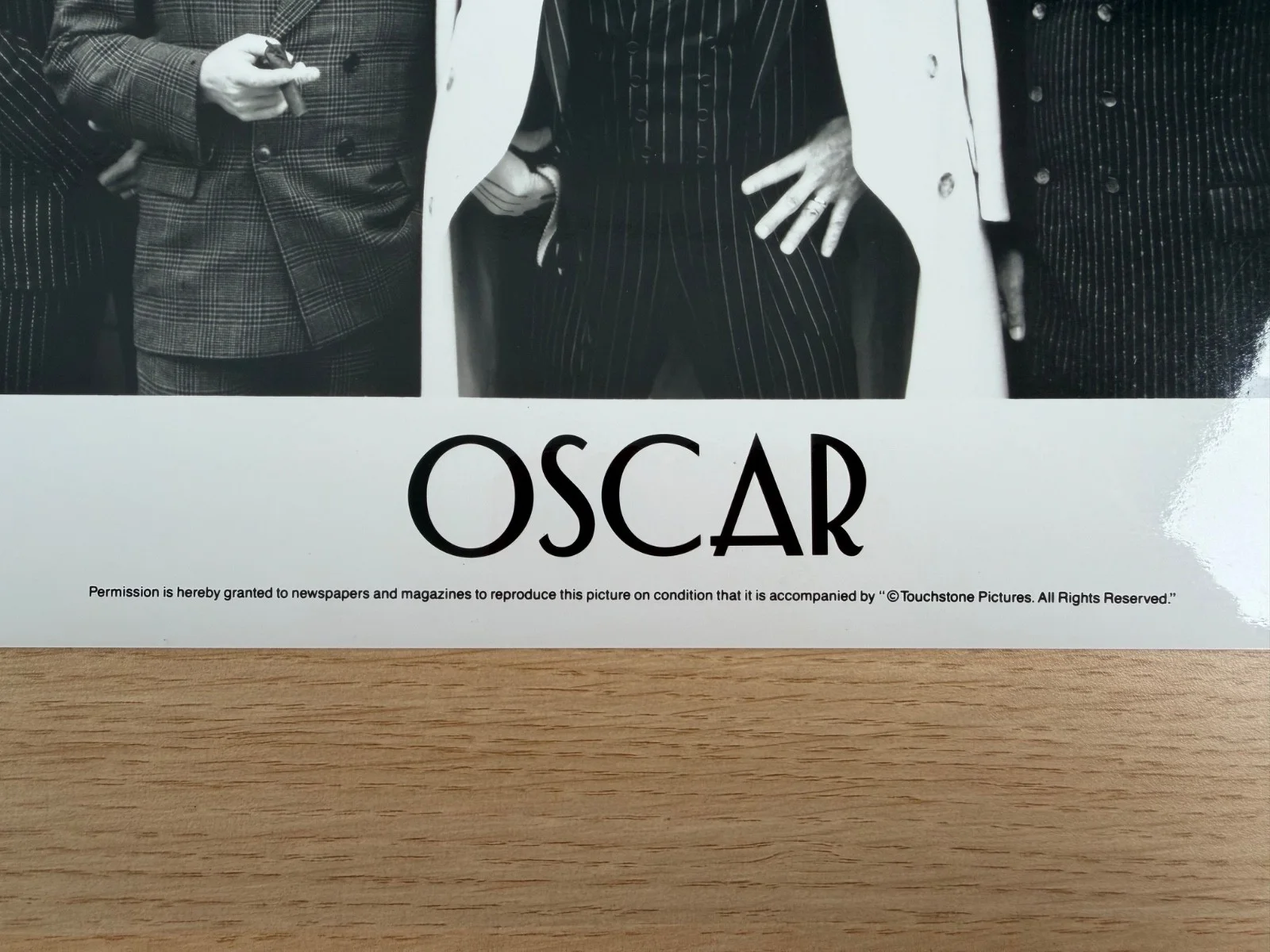 Oscar 1991 Sylvester Stallone Gangster Original Touchstone Press Still 8x10 B&W, image 2