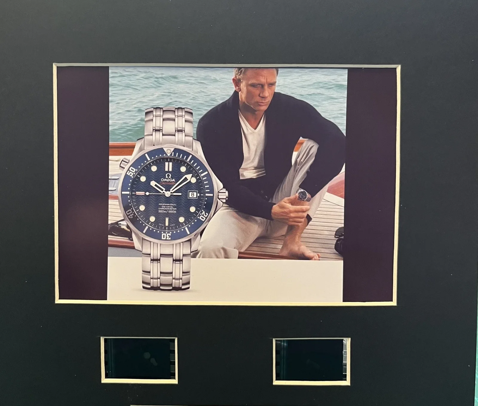 007 OMEGA SEAMASTER. QUANTUM OF SOLACE 35mm Film Cell Display, изображение 3