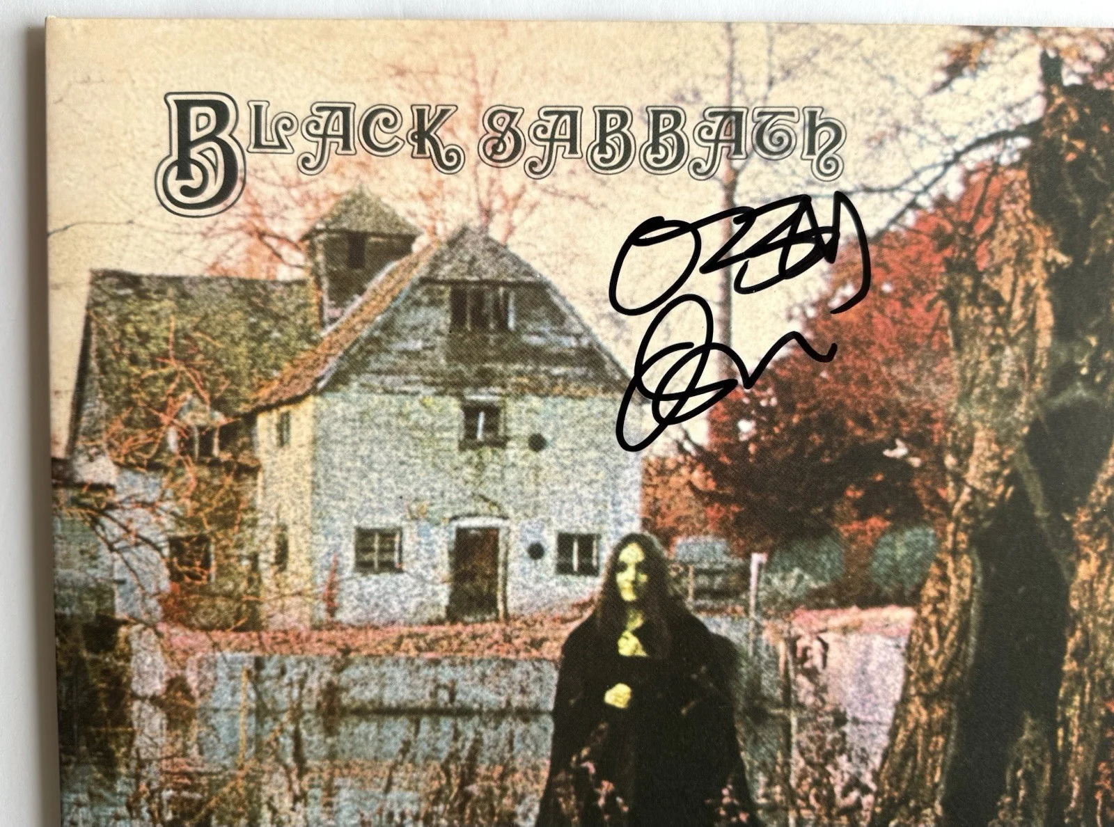 Ozzy Osbourne signed Black Sabbath Album 1st with vinyl beckett loa, image 4