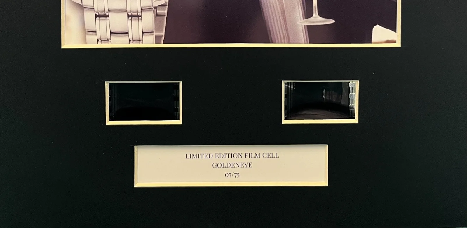 007 OMEGA SEAMASTER. GOLDENEYE Omega Seamaster 35mm Film Cell Display, image 2