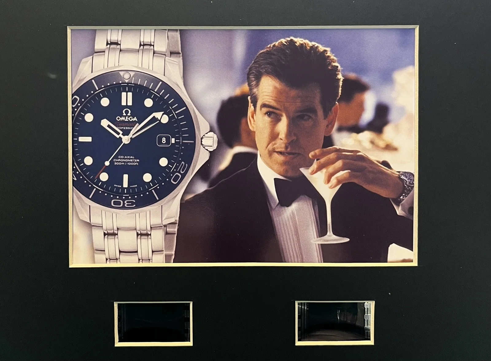 007 OMEGA SEAMASTER. GOLDENEYE Omega Seamaster 35mm Film Cell Display, image 3