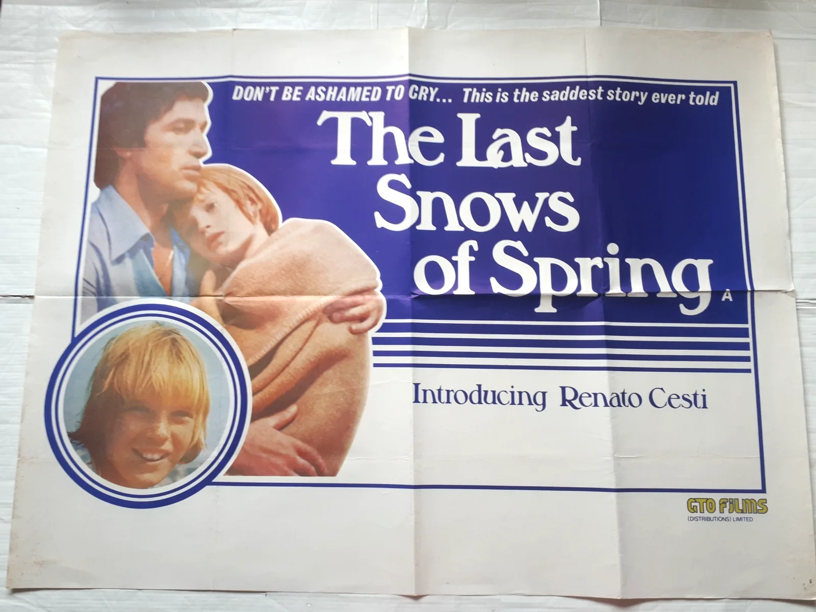 the last snows of spring 1973 ORIGINAL Poster uk Quad 30x40 1970s Renato Cestiè, изображение 2