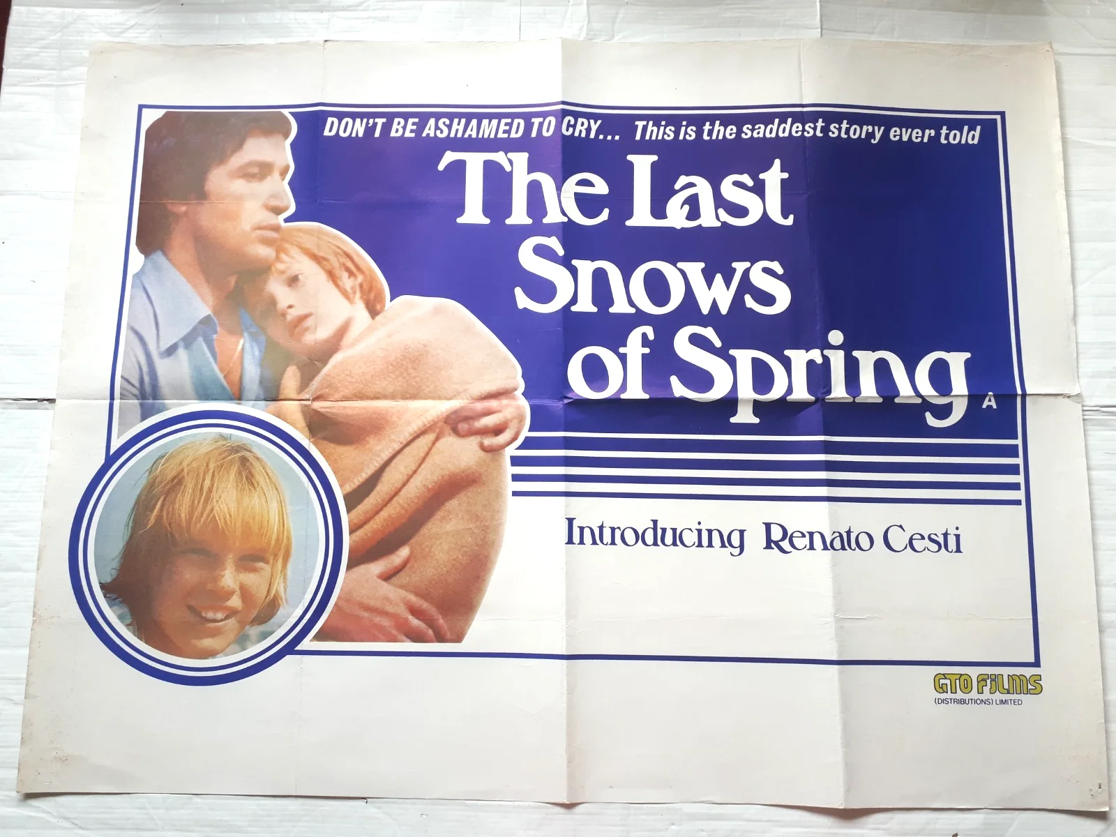 the last snows of spring 1973 ORIGINAL Poster uk Quad 30x40 1970s Renato Cestiè, изображение 3
