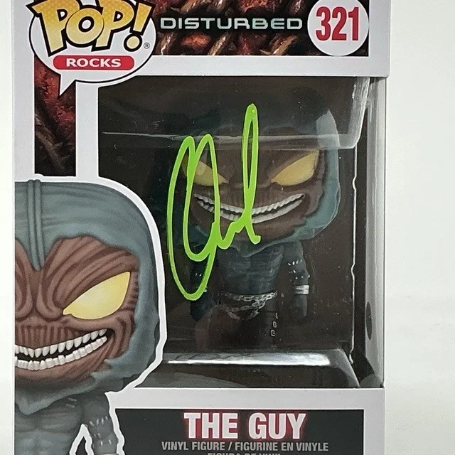 David Draiman Autographed Lead Singer Disturbed Funk Pop Rocks #321 JSA, image 2