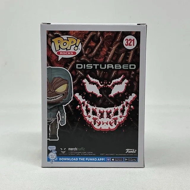 David Draiman Autographed Lead Singer Disturbed Funk Pop Rocks #321 JSA, image 4