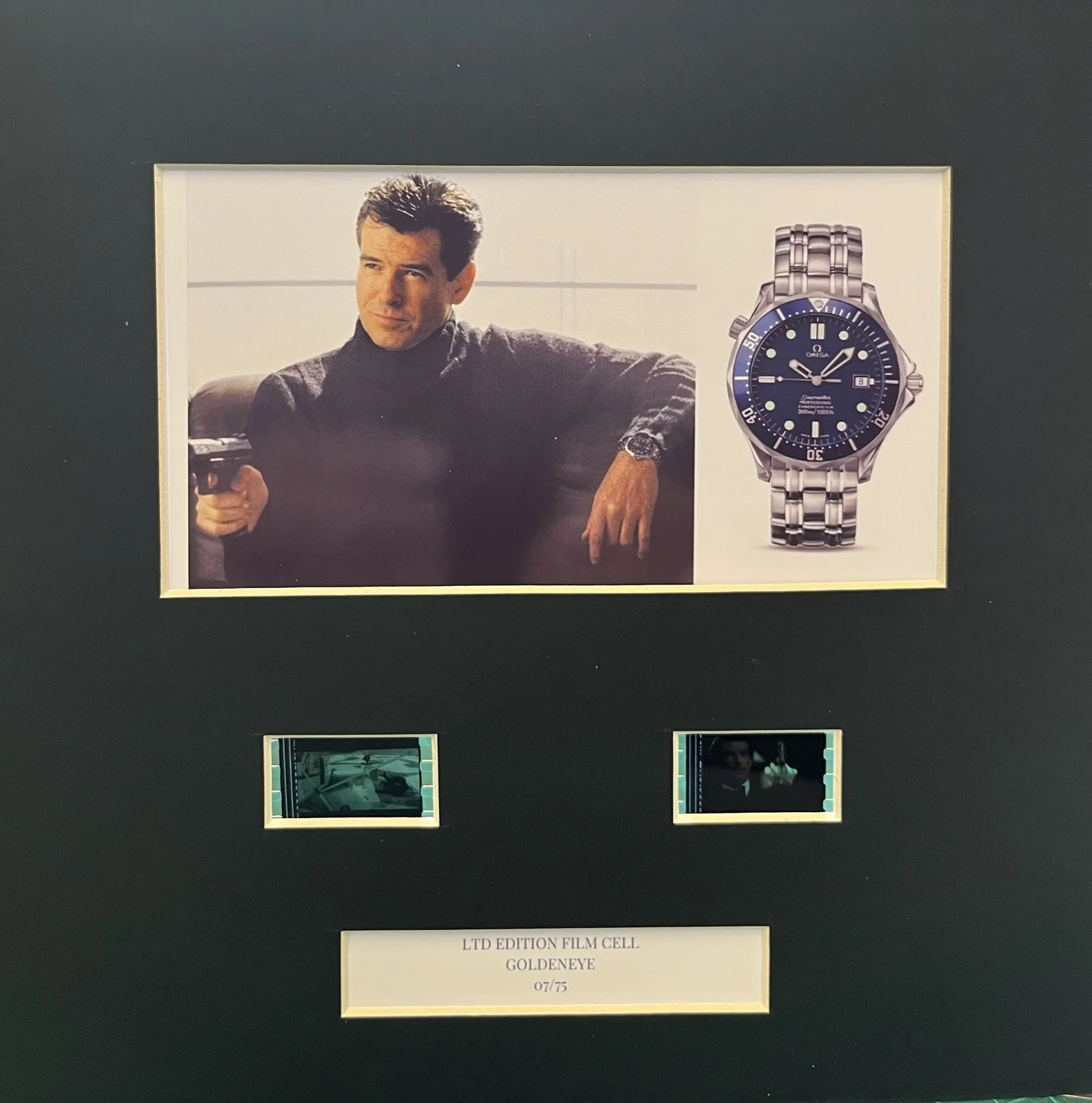 007 OMEGA SEAMASTER. GOLDENEYE 35mm Film Cell Display, image 3
