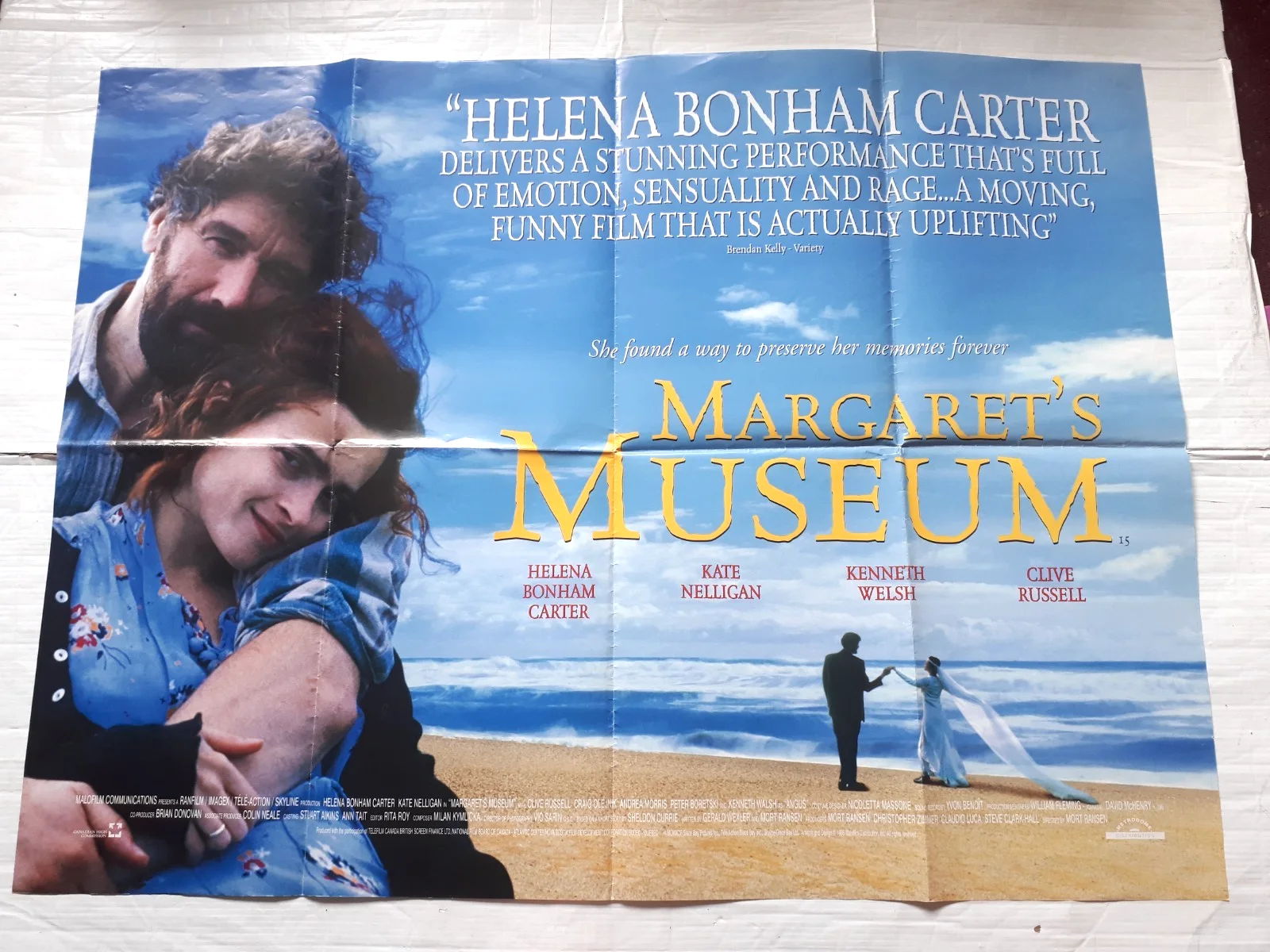 margaret's museum 1995 ORIGINAL Poster uk Quad 30x40 1990s Helena Bonham Carter, изображение 2