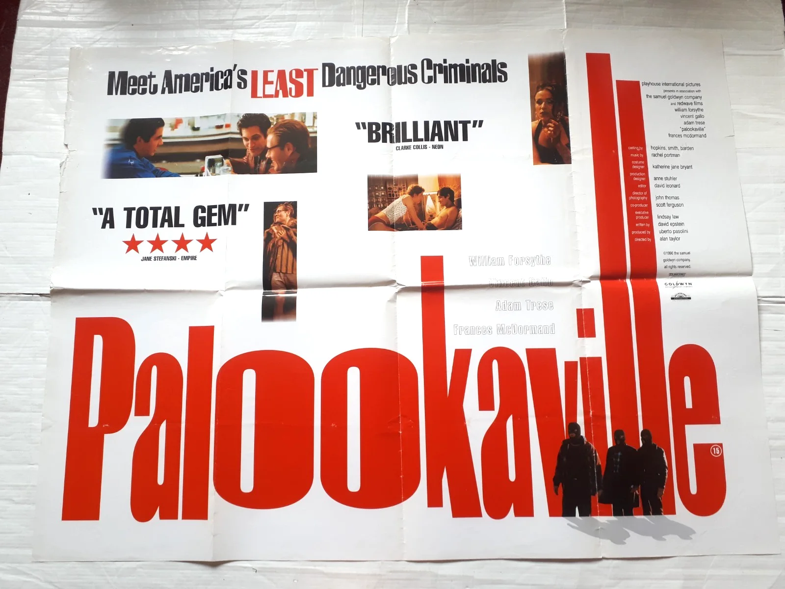 palookaville 1995 ORIGINAL Poster uk Quad 30x40 1990s Frances McDormand, изображение 4