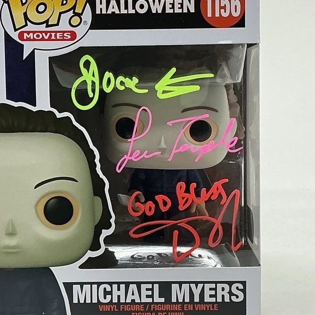 3X Signed Slasher Horror Movie Signed Michael Myers Halloween Funko Pop SWAU, изображение 2