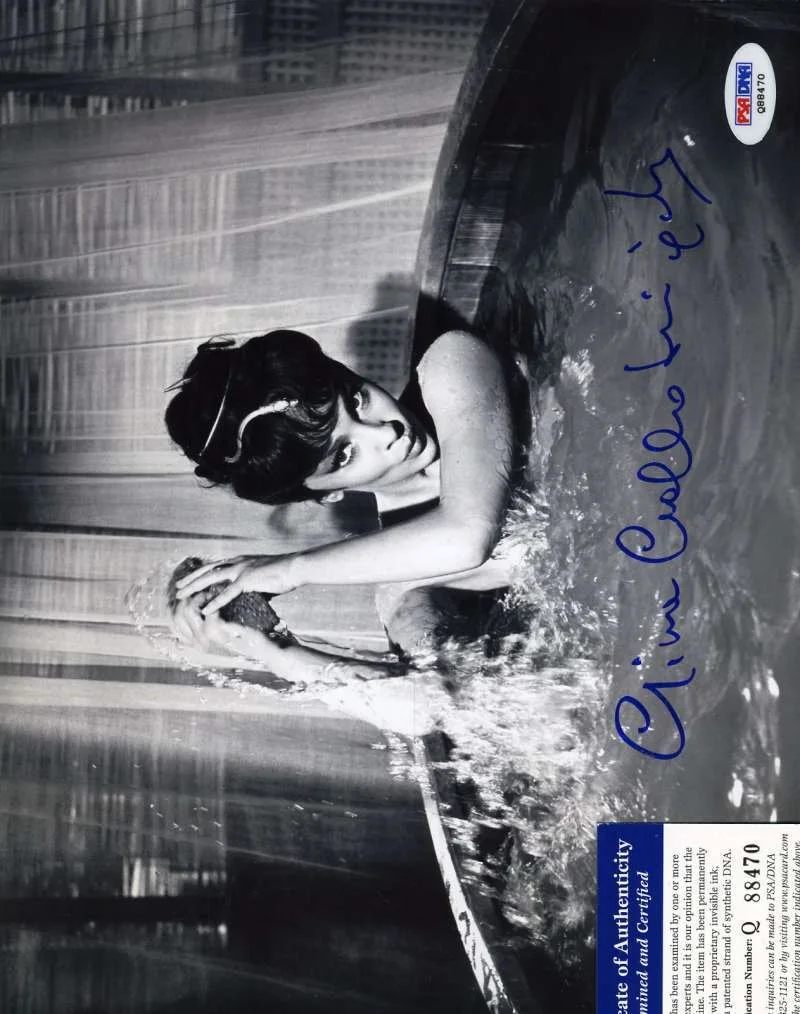 GINA LOLLOBRIGIDA — Gina Lollobrigida Psa Dna Coa Hand Signed 8x10 Photo Autograph Authentic