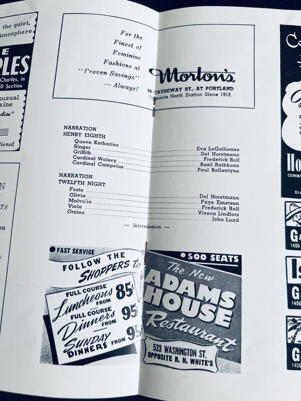 Viveca Lindfors — Creepshow actress VIVECA LINDFORS signed playbill (+ two) Colonial Theatre 1953, изображение 4