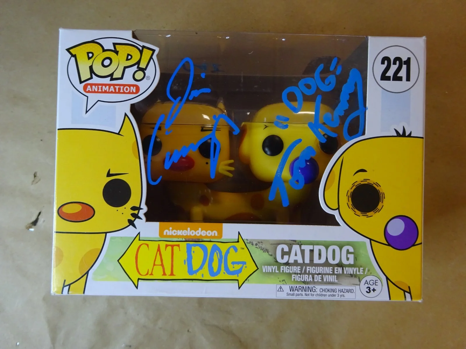 Tom Kenny & Jim Cummings — Signed Tom Kenny & Jim Cummings Autographed CatDog Funko Pop SWAU JSA COA