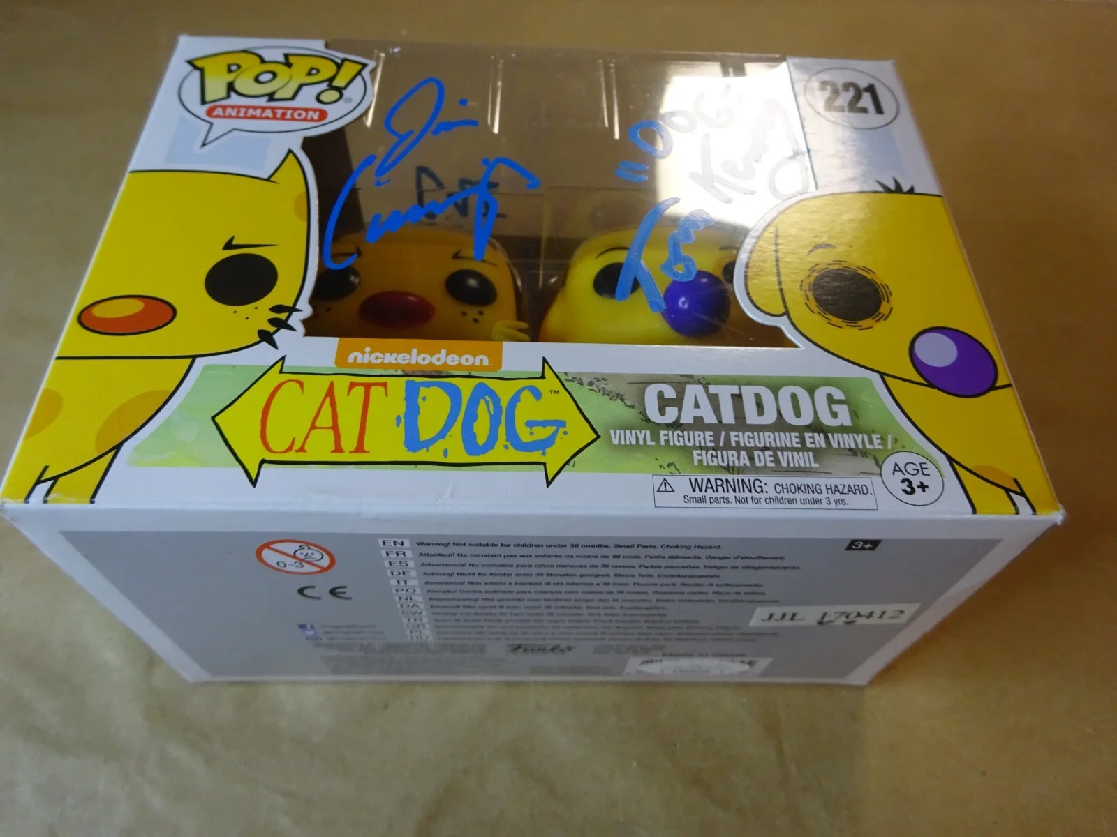 Tom Kenny, Jim Cummings — Signed Tom Kenny & Jim Cummings Autographed CatDog Funko Pop SWAU JSA COA, изображение 2
